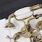 Kingston Brass KS225AB Tub Wall Mount Clawfoot Tub Faucet with Hand Shower, Antique Brass KS225AB - alternate 2